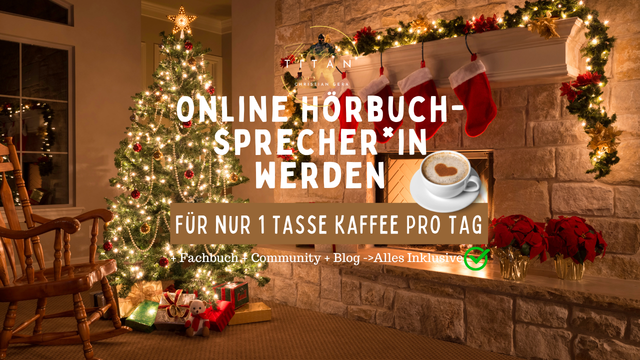 Online Hörbuchsprecher werden für nur 1 Tasse Kaffee pro Tag